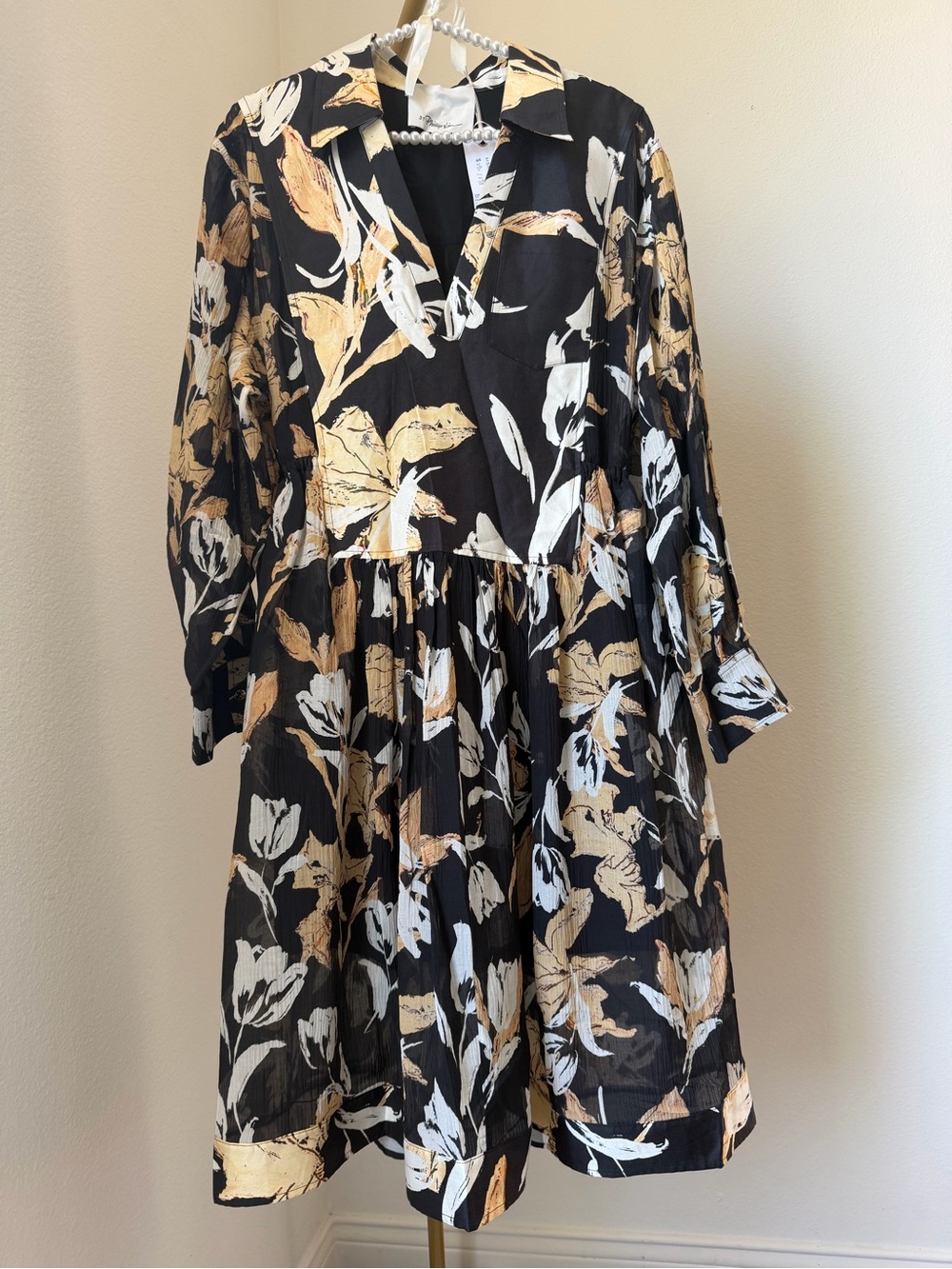 3.1 Phillip Lim Silk & Cotton Floral Dress NWT